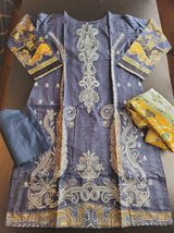 Pakistani Lawn Embroidered Salwar kameez Ready To Ship