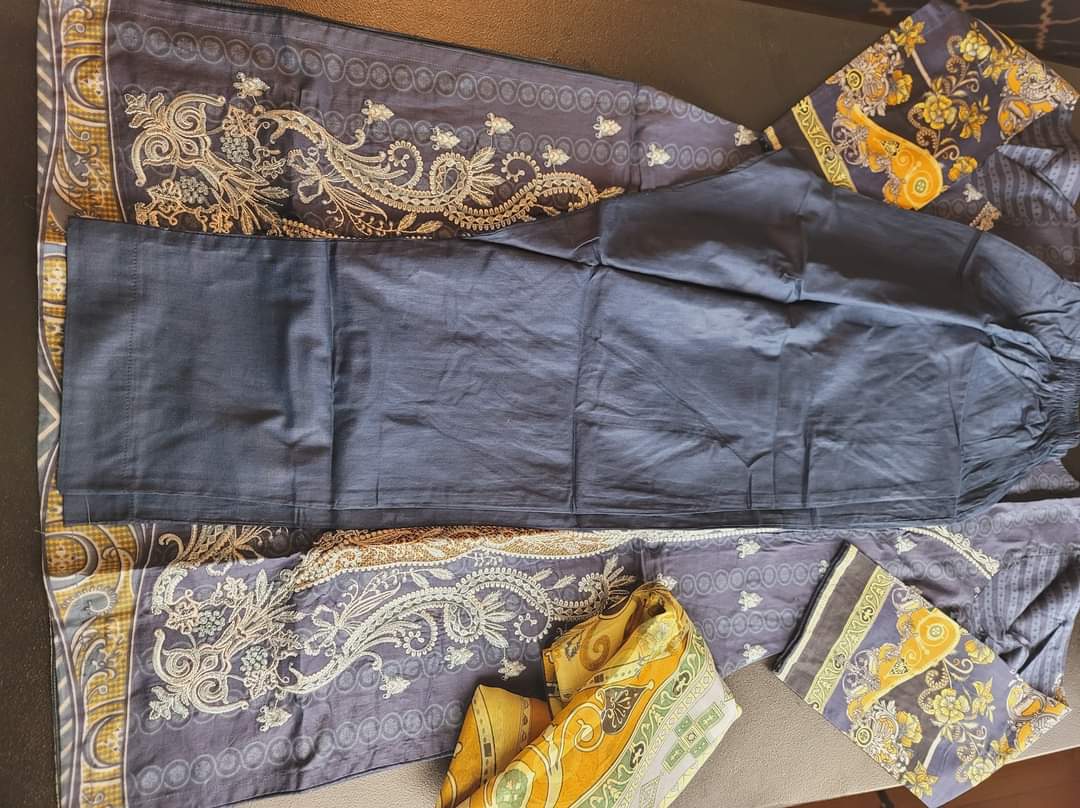 Pakistani Lawn Embroidered Salwar kameez Ready To Ship