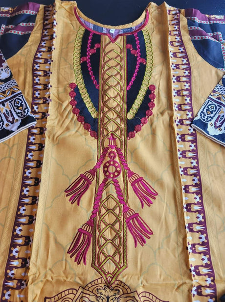 Pakistani Linen Embroidered Salwar kameez Ready To Ship