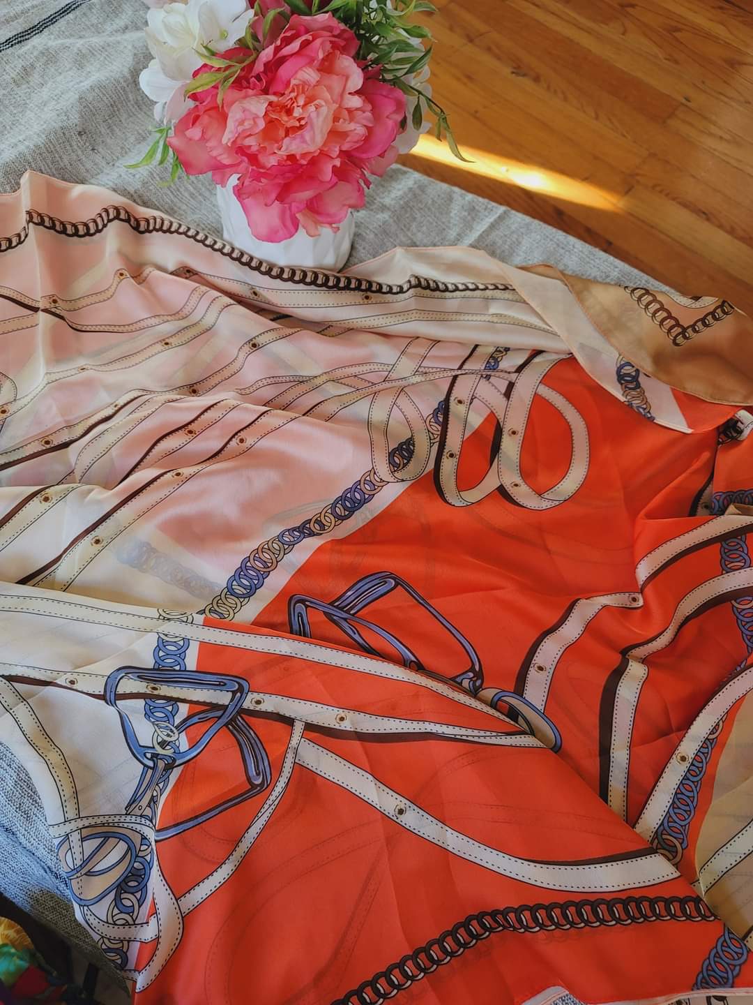 Silk printed long Hijab 2020