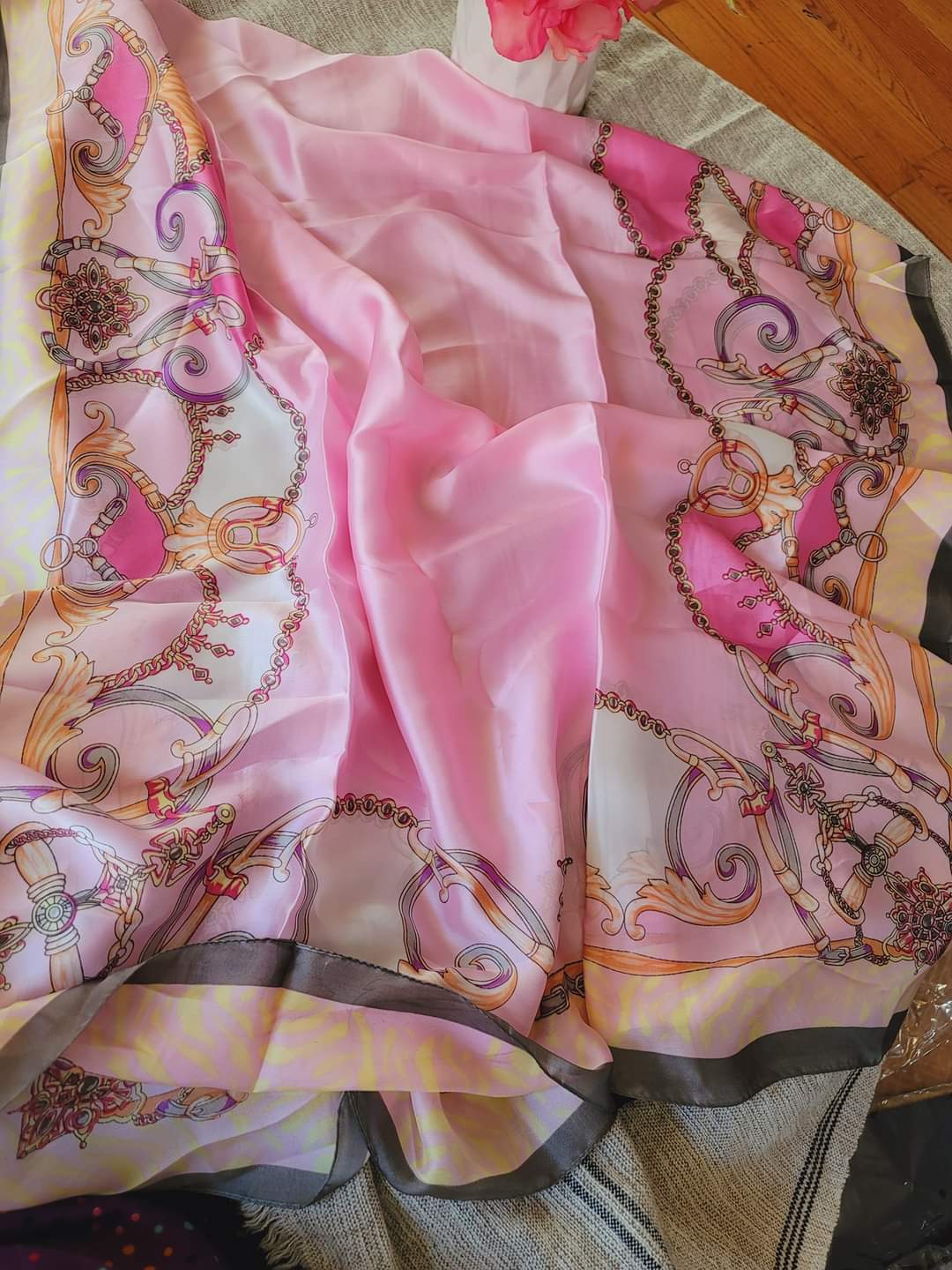 Silk printed long Hijab 2020