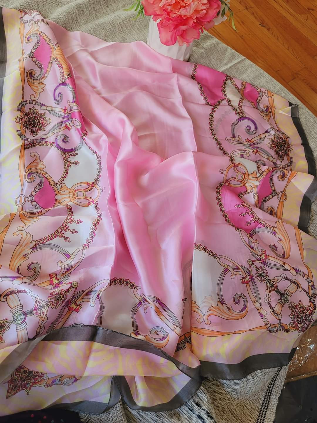 Silk printed long Hijab 2020