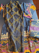 Pakistani Linen Embroidered Salwar kameez Ready To Ship