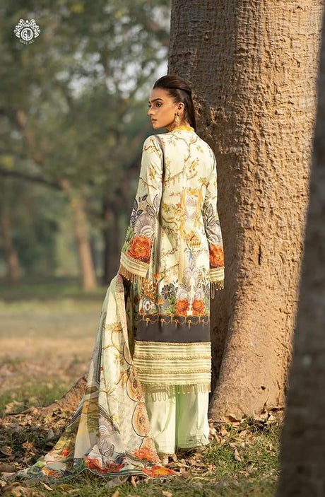 Mishaal Lawn Embroidered Collection by Guljee-100% Original Guaranteed