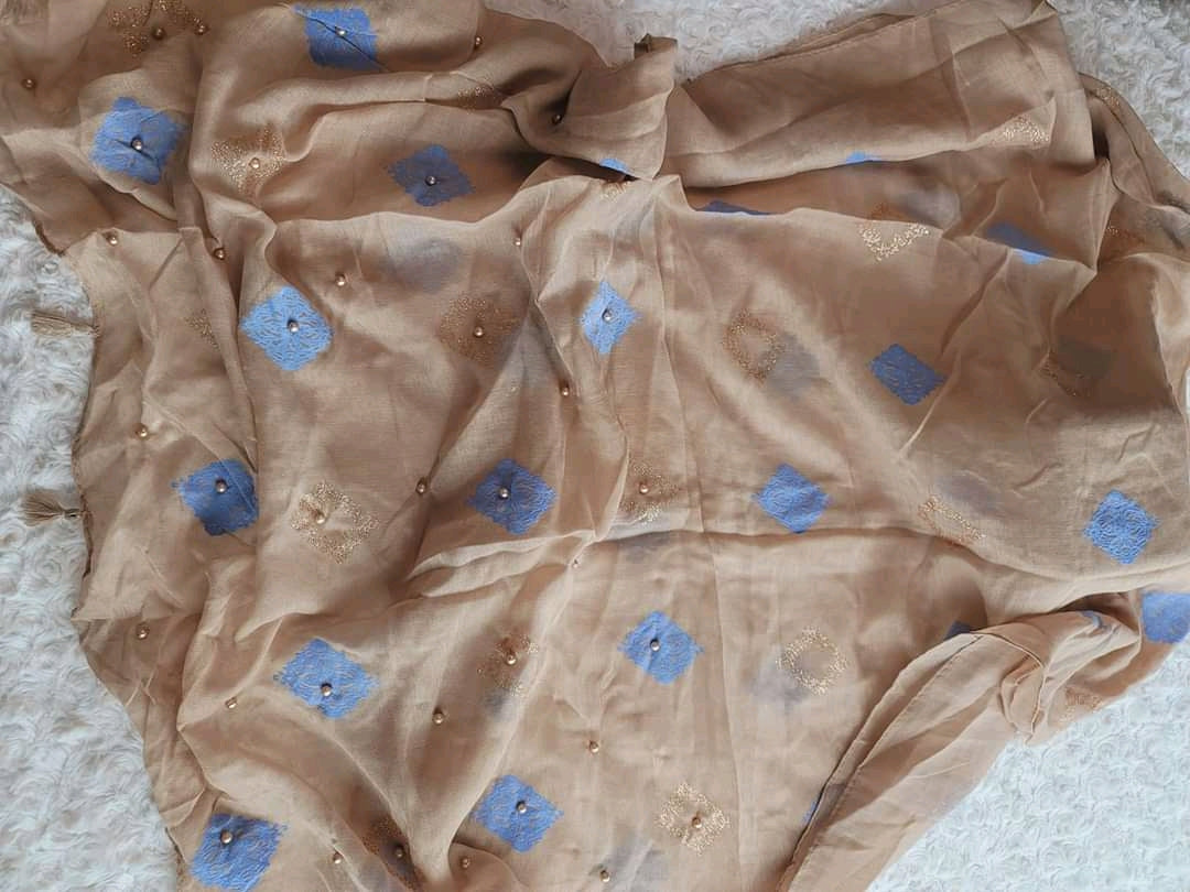 Super soft & long Hijab with pearl 2021