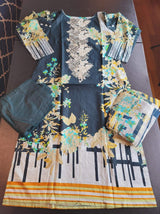 Indian Cotton Stitched Embroidery Suit Ready To Ship