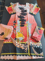 Indian Cotton Stitched Embroidery Suit Ready To Ship