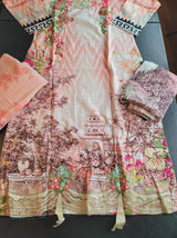 Indian Cotton Stitched Embroidery Suit Ready To Ship