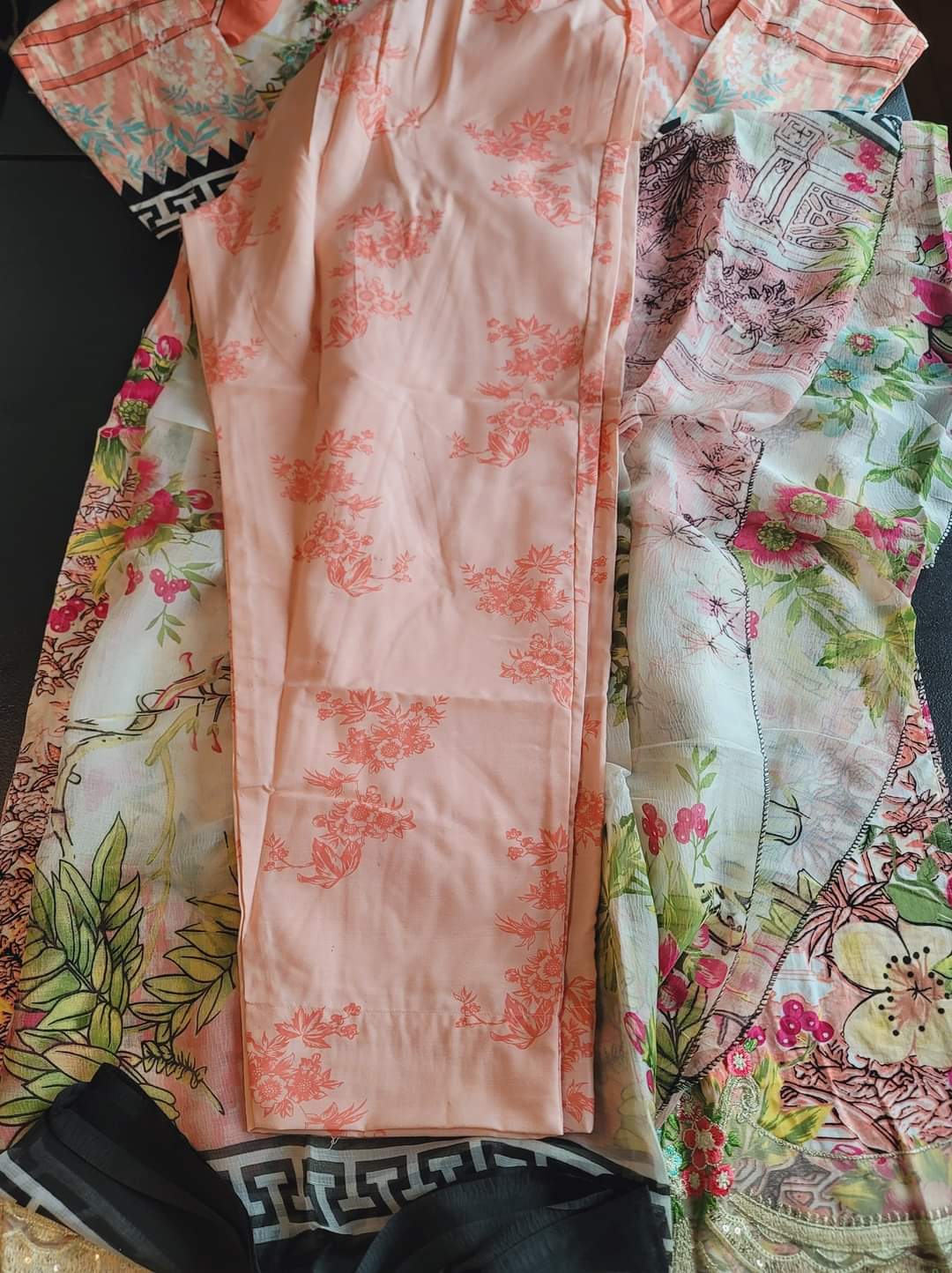 Indian Cotton Stitched Embroidery Suit Ready To Ship