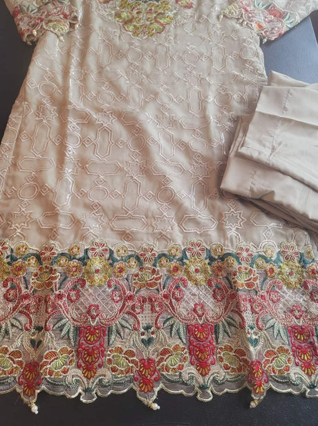 Pakistani Stitched Embroidery Party Wear Dresses Ready To Ship