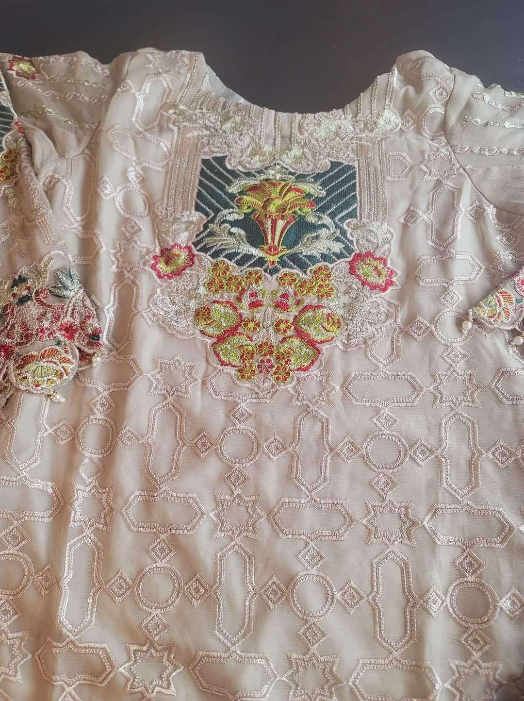 Pakistani Stitched Embroidery Party Wear Dresses Ready To Ship