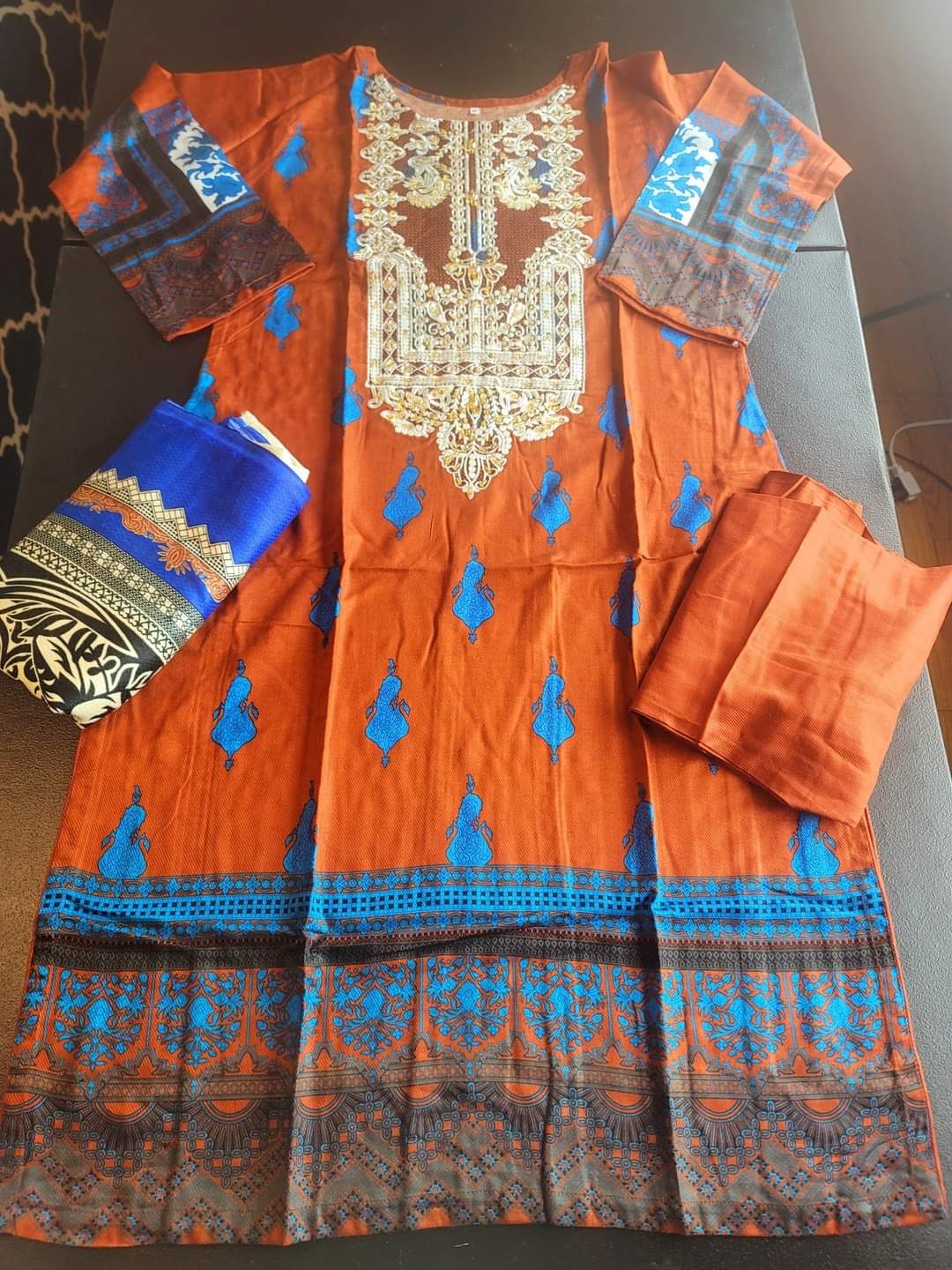 Pakistani Linen Embroidered Salwar kameez Ready To Ship