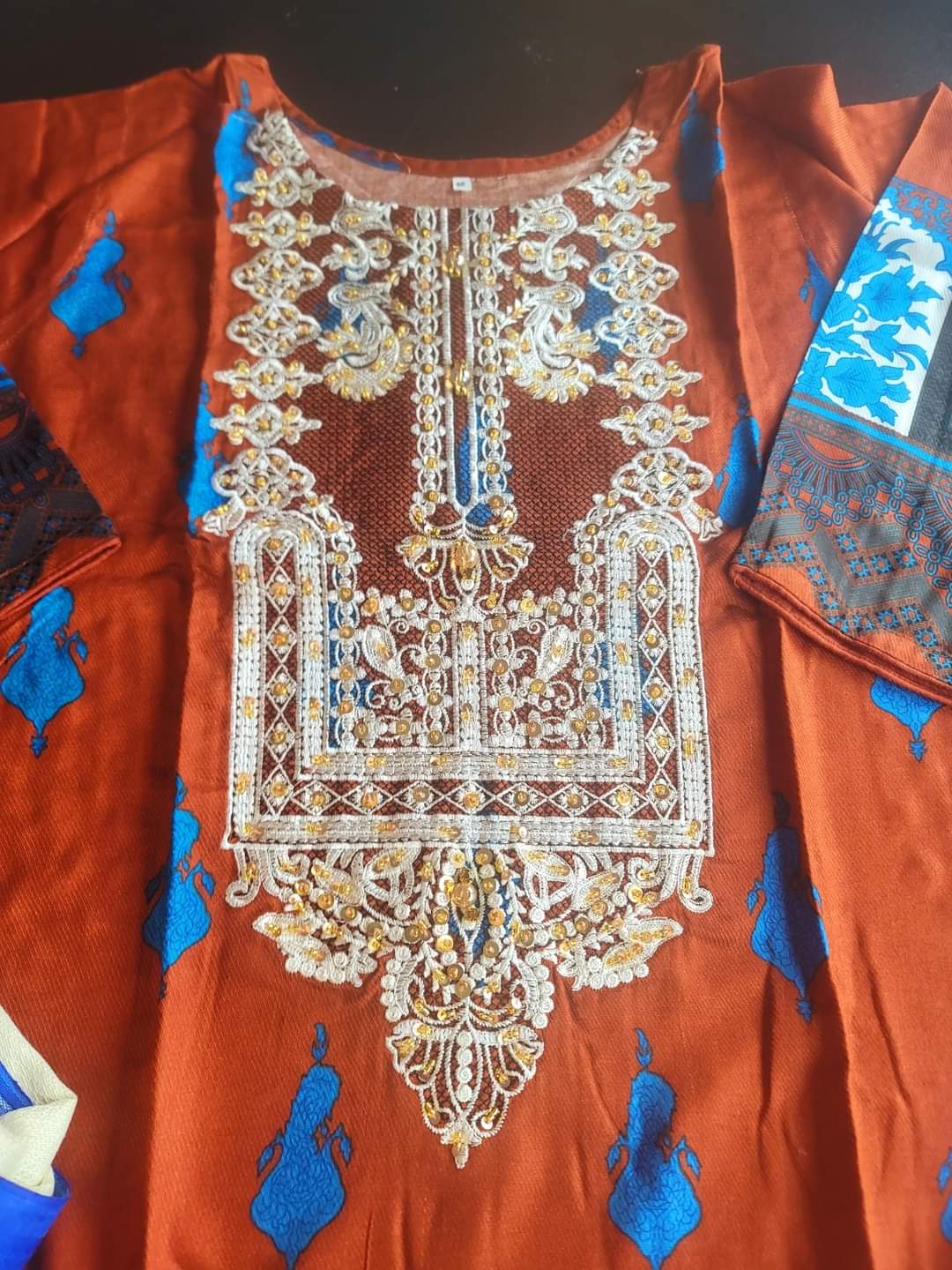 Pakistani Linen Embroidered Salwar kameez Ready To Ship