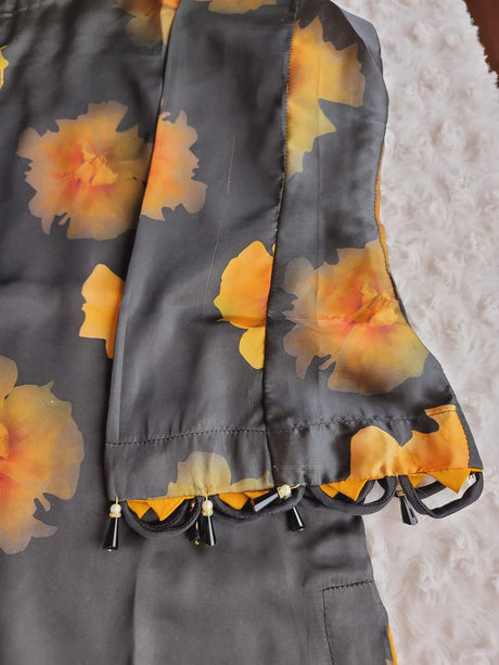 Pakistani Super soft silk kurti with tulip pant