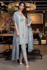 Manara Embroidered Chiffon Collection 2021-100% Original Guaranteed