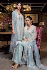 Manara Embroidered Chiffon Collection 2021-100% Original Guaranteed