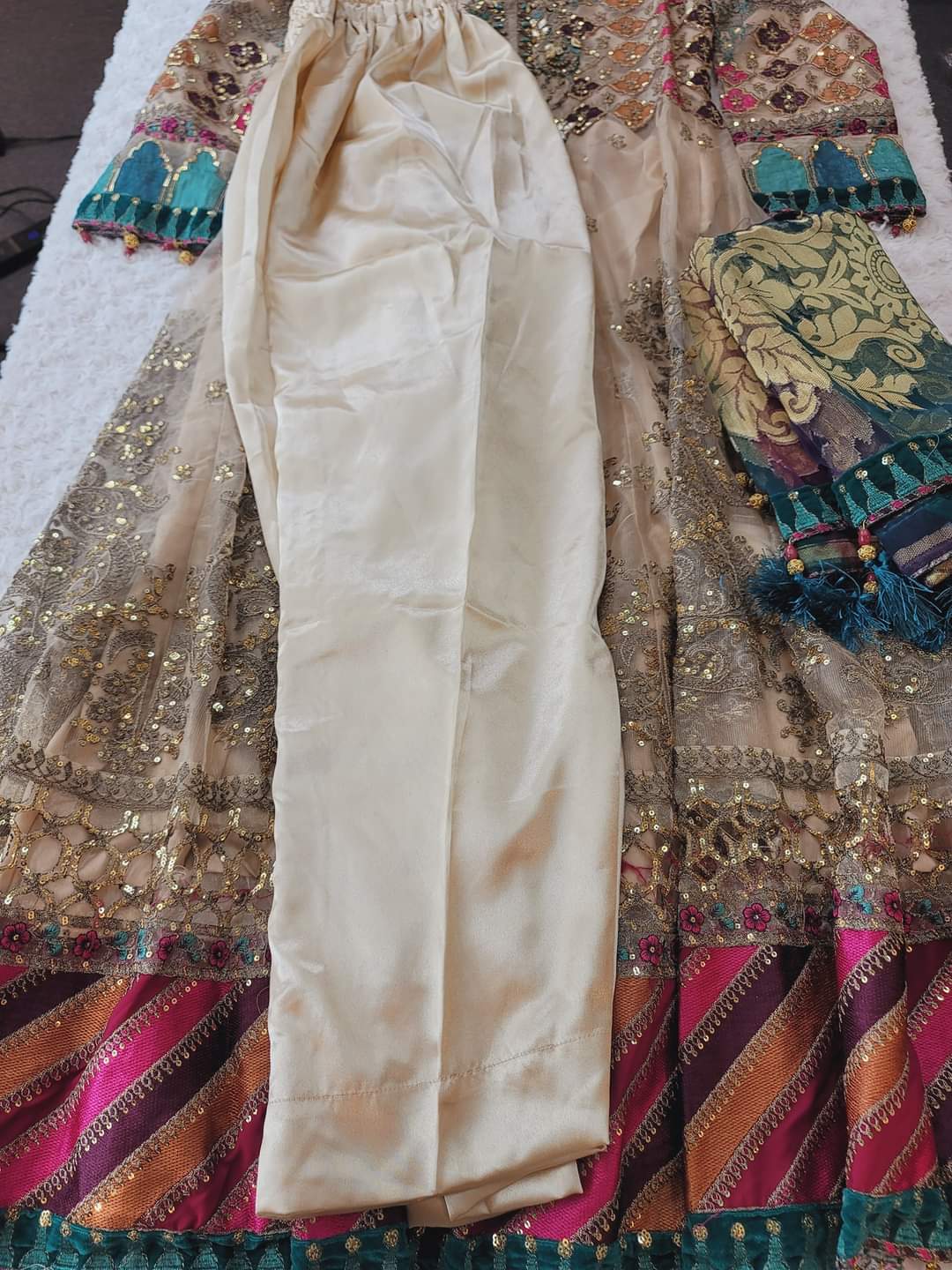 Pakistani Stitched Embroidery Party Wear Dresses Ready To Ship