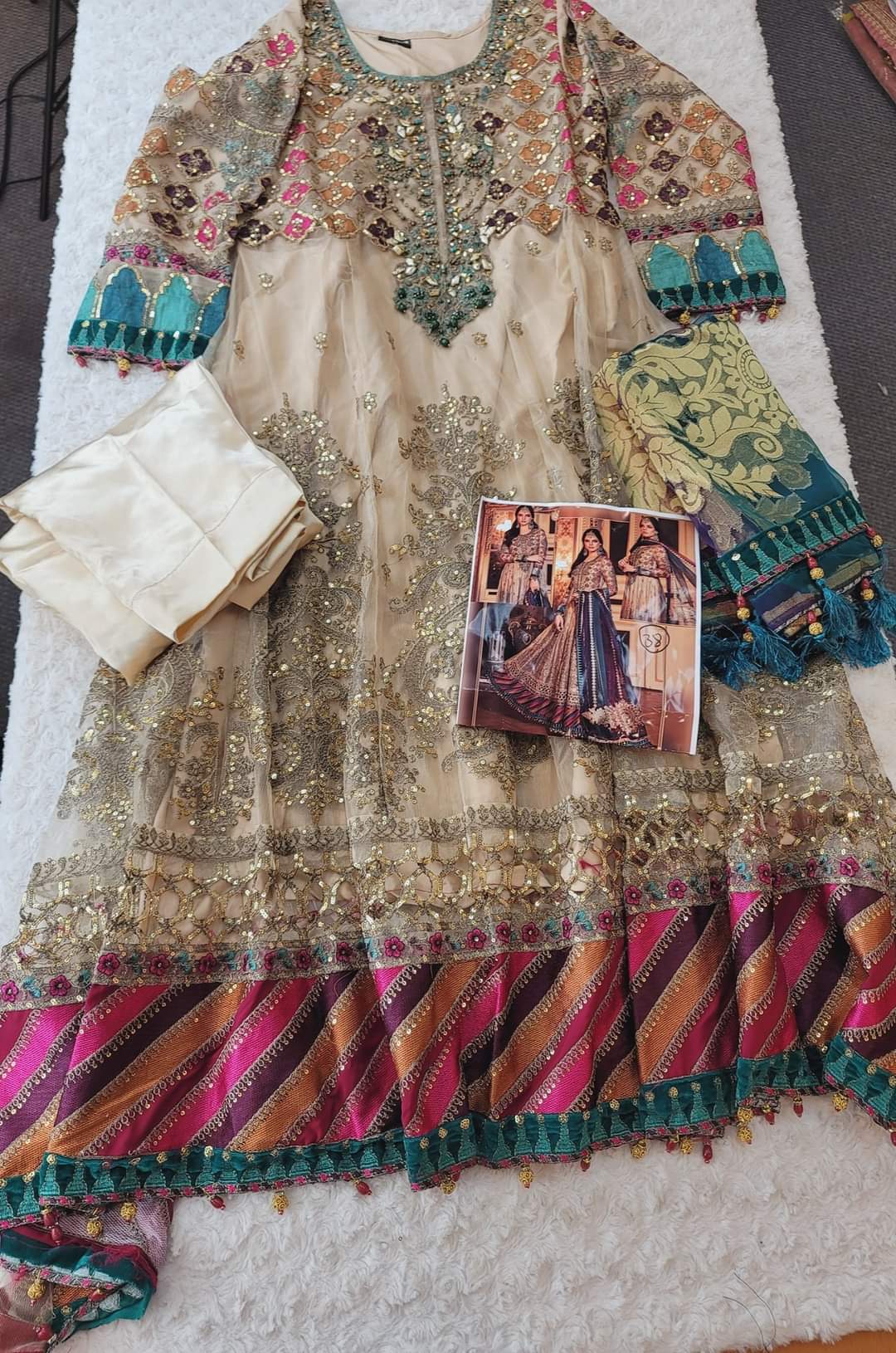 Pakistani Stitched Embroidery Party Wear Dresses Ready To Ship