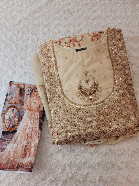 Pakistani Stitched Embroidery Party Wear Dresses Ready To Ship