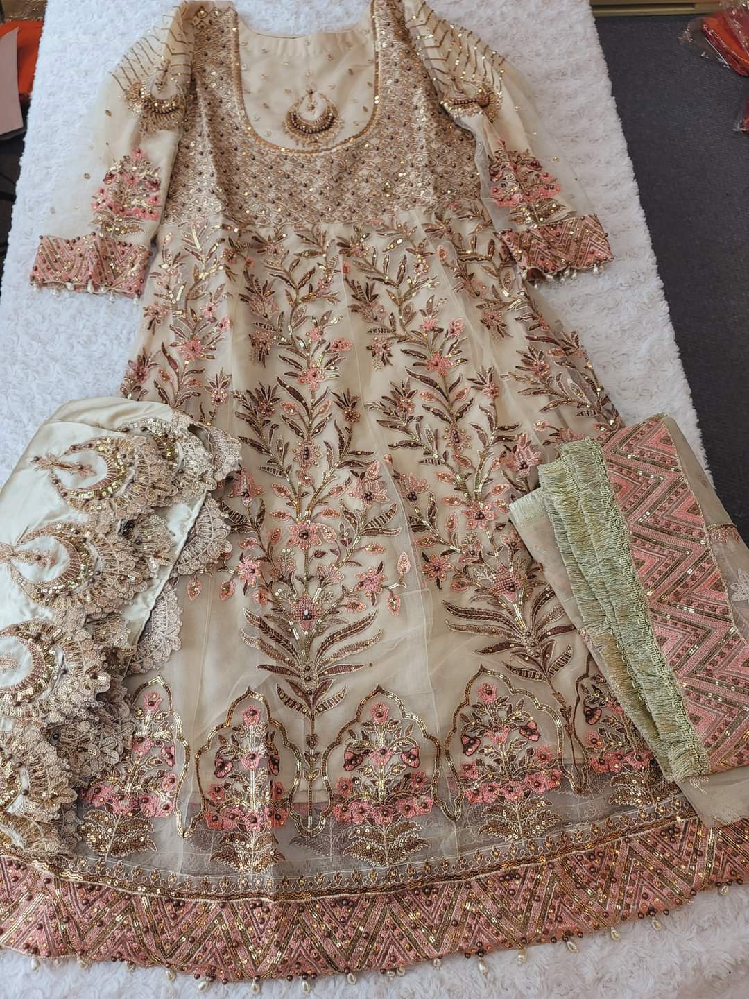 Pakistani Stitched Embroidery Party Wear Dresses Ready To Ship