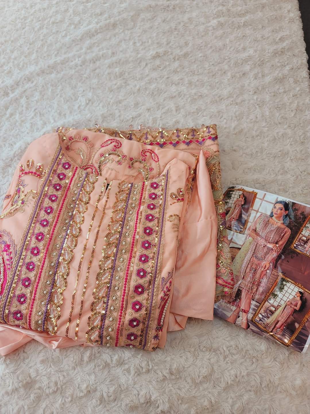 Pakistani Stitched Embroidery Party Wear Dresses Ready To Ship