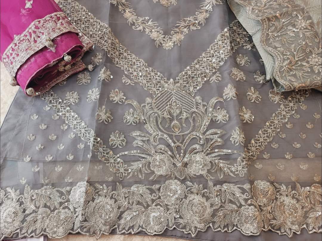 Pakistani Stitched Embroidery Party Wear Dresses Ready To Ship