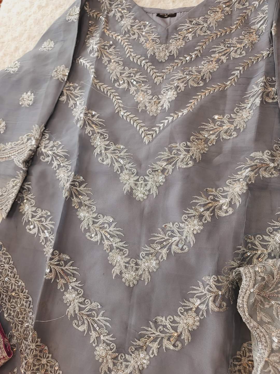 Pakistani Stitched Embroidery Party Wear Dresses Ready To Ship