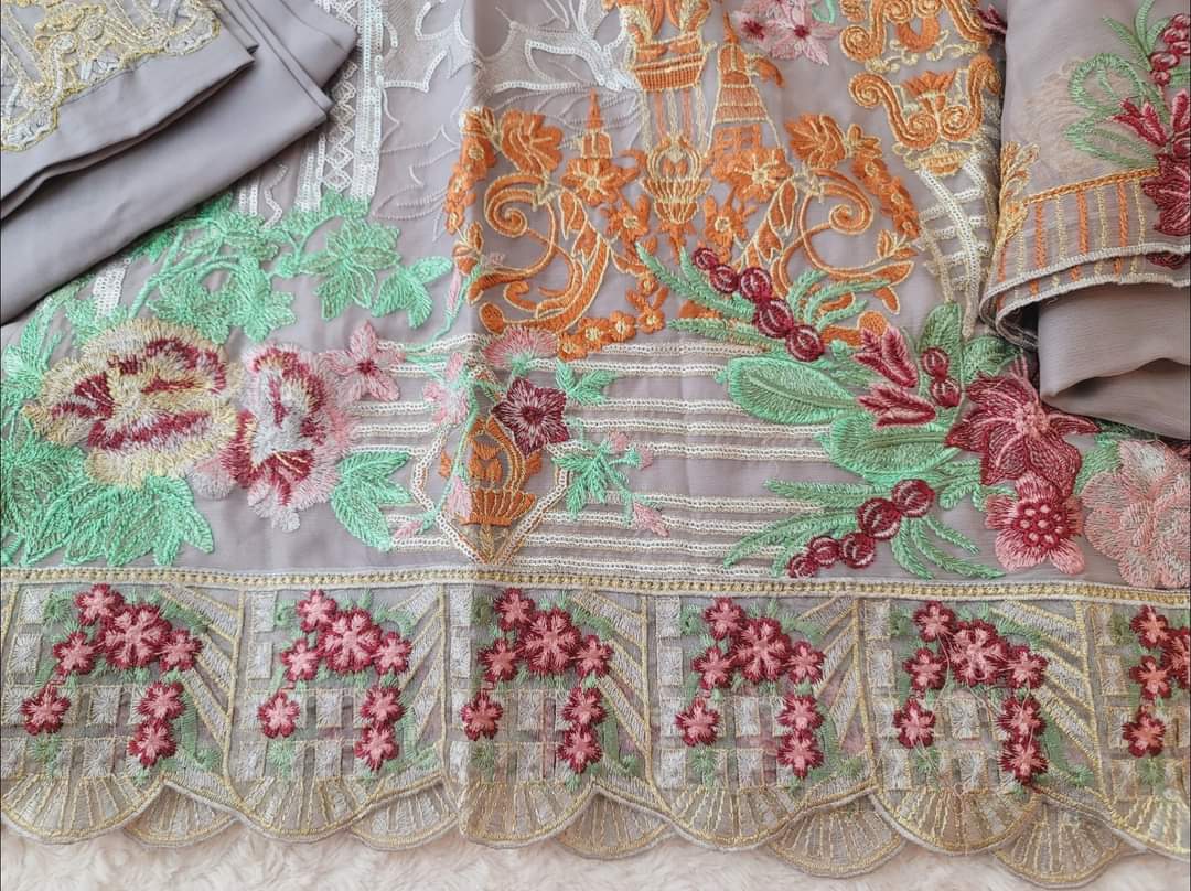 Pakistani Stitched Embroidery Party Wear Dresses Ready To Ship