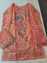 Pakistani Stitched Embroidery Party Wear Dresses Ready To Ship