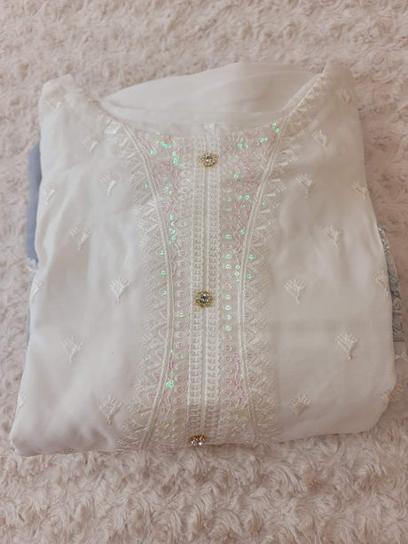 Pakistani Stitched Embroidery Party Wear Dresses Ready To Ship