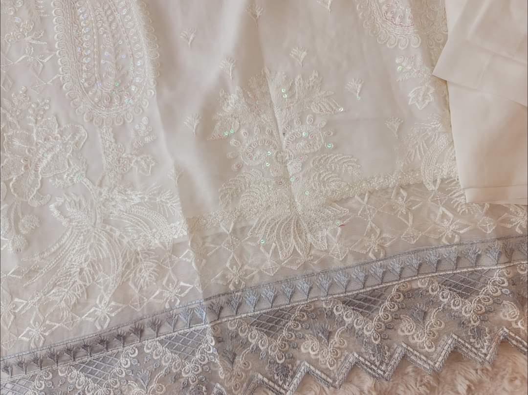 Pakistani Stitched Embroidery Party Wear Dresses Ready To Ship