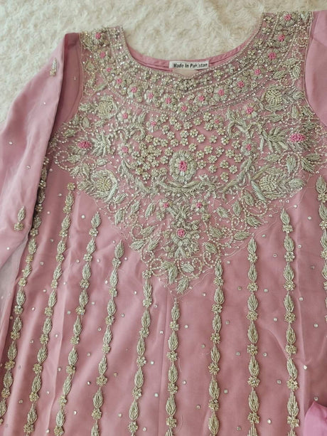 Eid special Pakistani orginal full  zardosi work salwer kamiz-100% original guaranteed