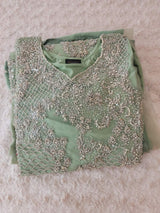 Eid special Pakistani orginal full  zardosi work boutique dress with skirt-100% original guaranteed