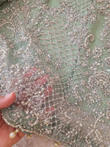 Eid special Pakistani orginal full  zardosi work boutique dress with skirt-100% original guaranteed