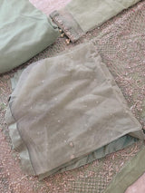 Eid special Pakistani orginal full  zardosi work boutique dress with skirt-100% original guaranteed