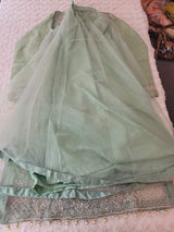 Eid special Pakistani orginal full  zardosi work boutique dress with skirt-100% original guaranteed