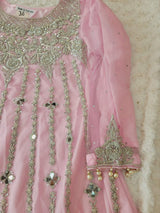 Eid special Pakistani orginal full  zardosi work boutique dress with gharara pant-100% original guaranteed