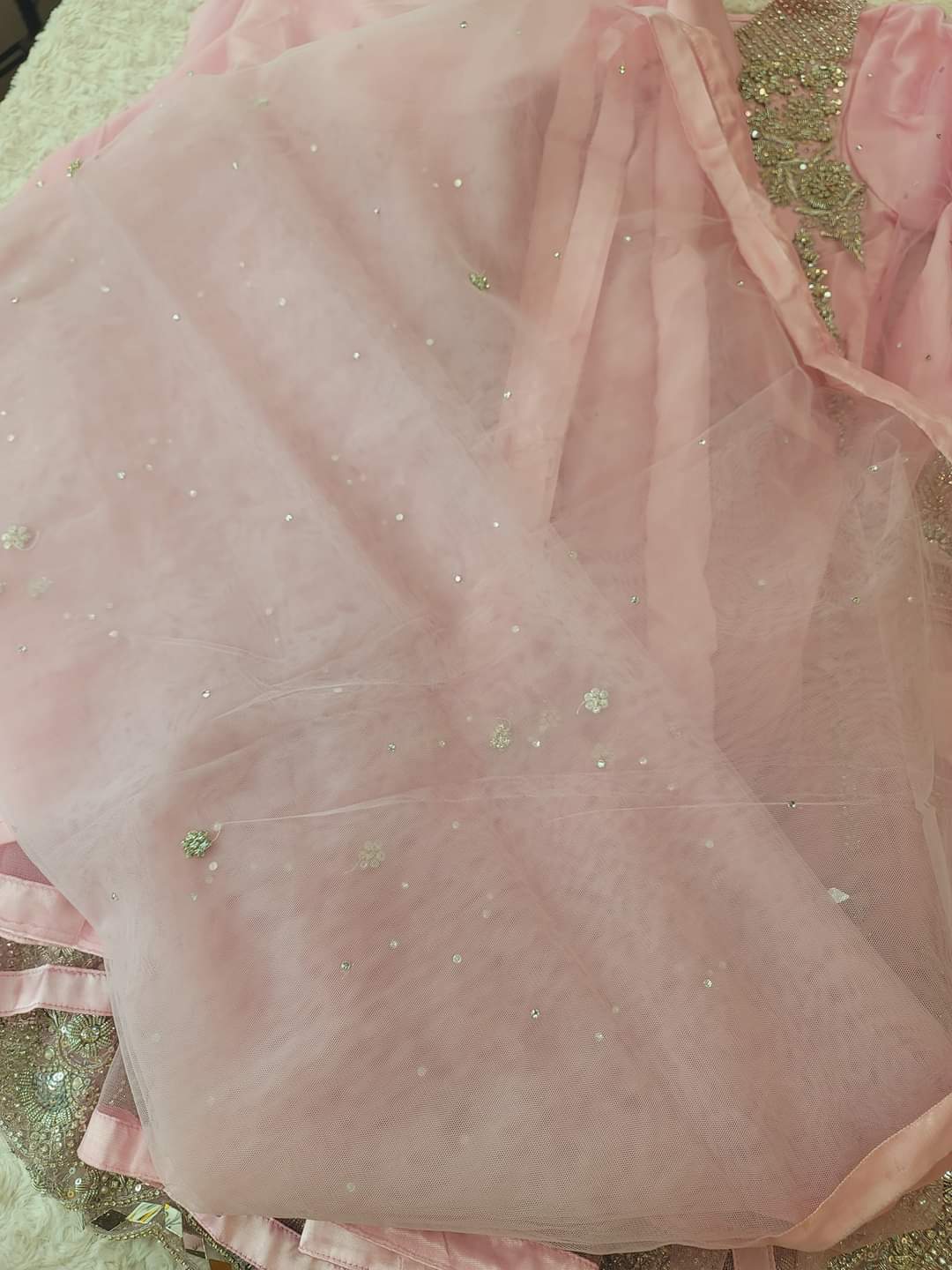 Eid special Pakistani orginal full  zardosi work boutique dress with gharara pant-100% original guaranteed