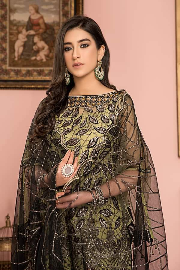 Maryam's Luxury Chiffon Embroidered Collection -100% Original Guaranteed