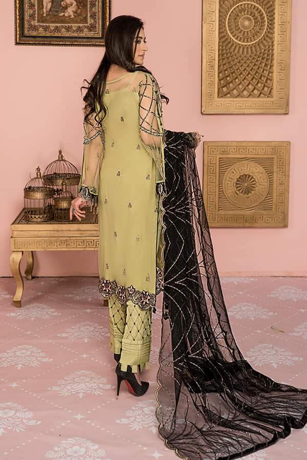 Maryam's Luxury Chiffon Embroidered Collection -100% Original Guaranteed