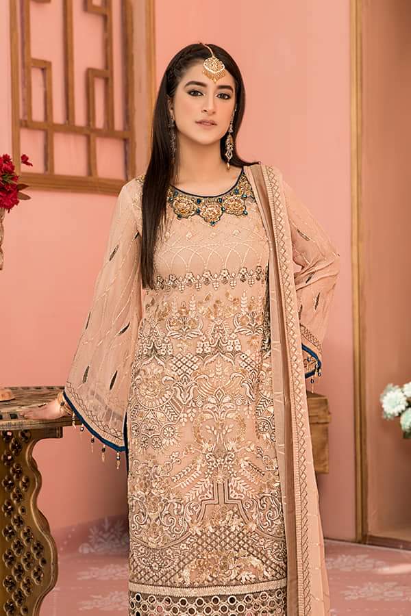 Maryam's Luxury Chiffon Embroidered Collection 2021 -100% Original Guaranteed