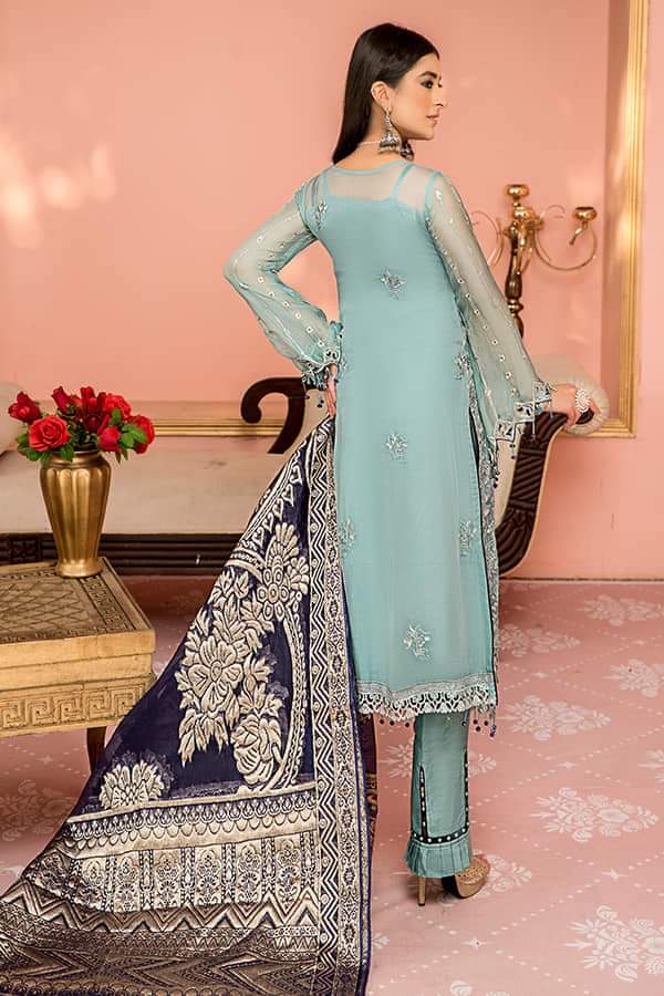 Maryam's Luxury Chiffon Embroidered Collection 2021 -100% Original Guaranteed