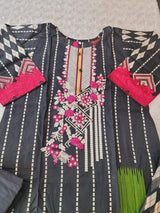 Pakistani Stitched Embroidered Lawn Salwar kameez ready to ship