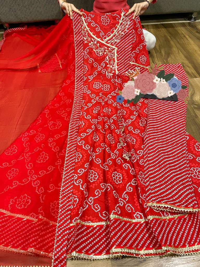 Premium maslin silk Anarkali gown Ready to ship