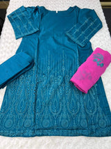 Pakistani Stitched Embroidery Lawn Suit Ready To Ship