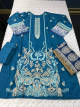 Pakistani Stitched Embroidery Lawn Suit Ready To Ship