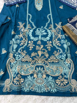 Pakistani Stitched Embroidery Lawn Suit Ready To Ship