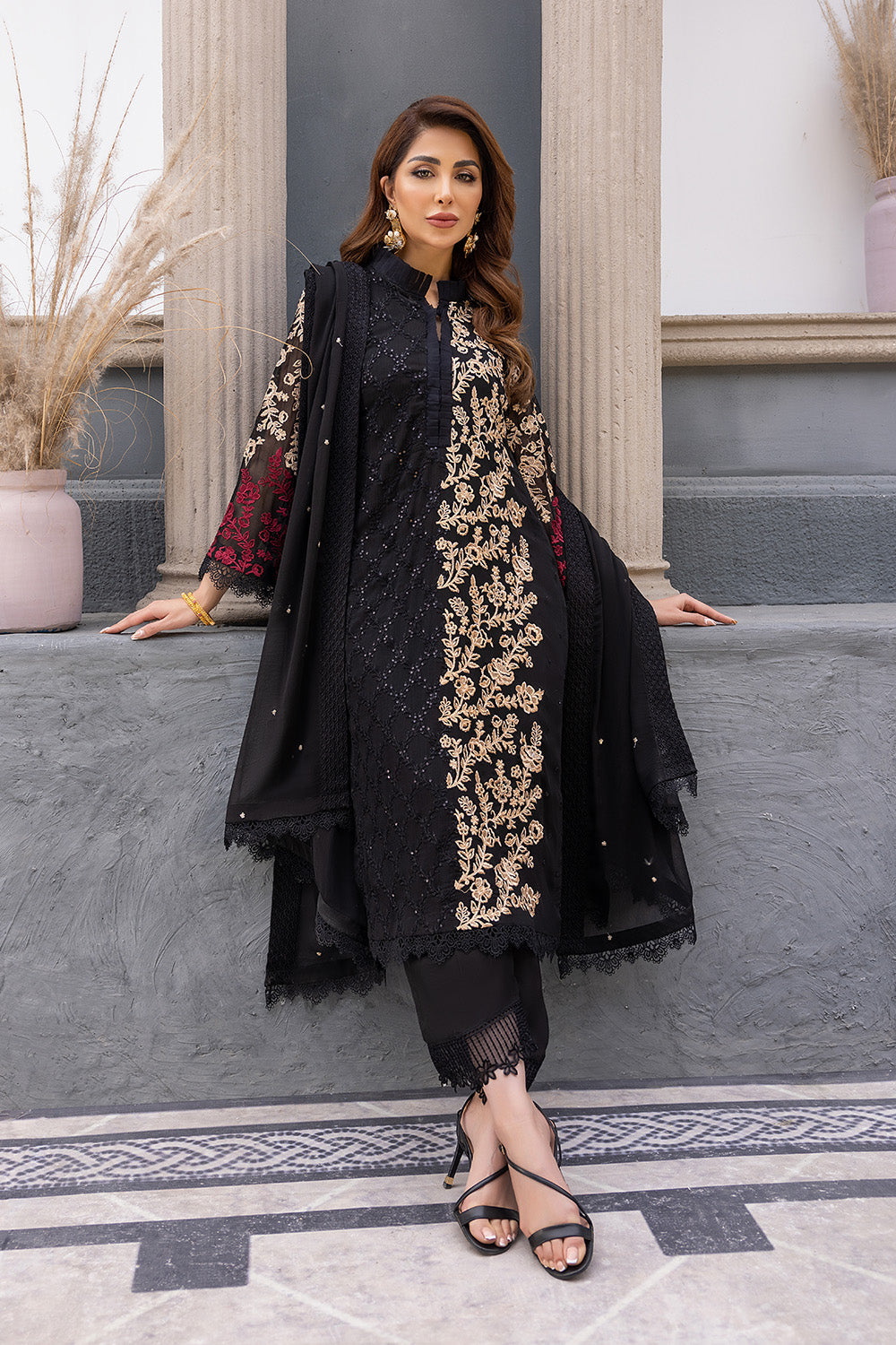 Azure Luxury Chiffon Eid Collection 100% Original