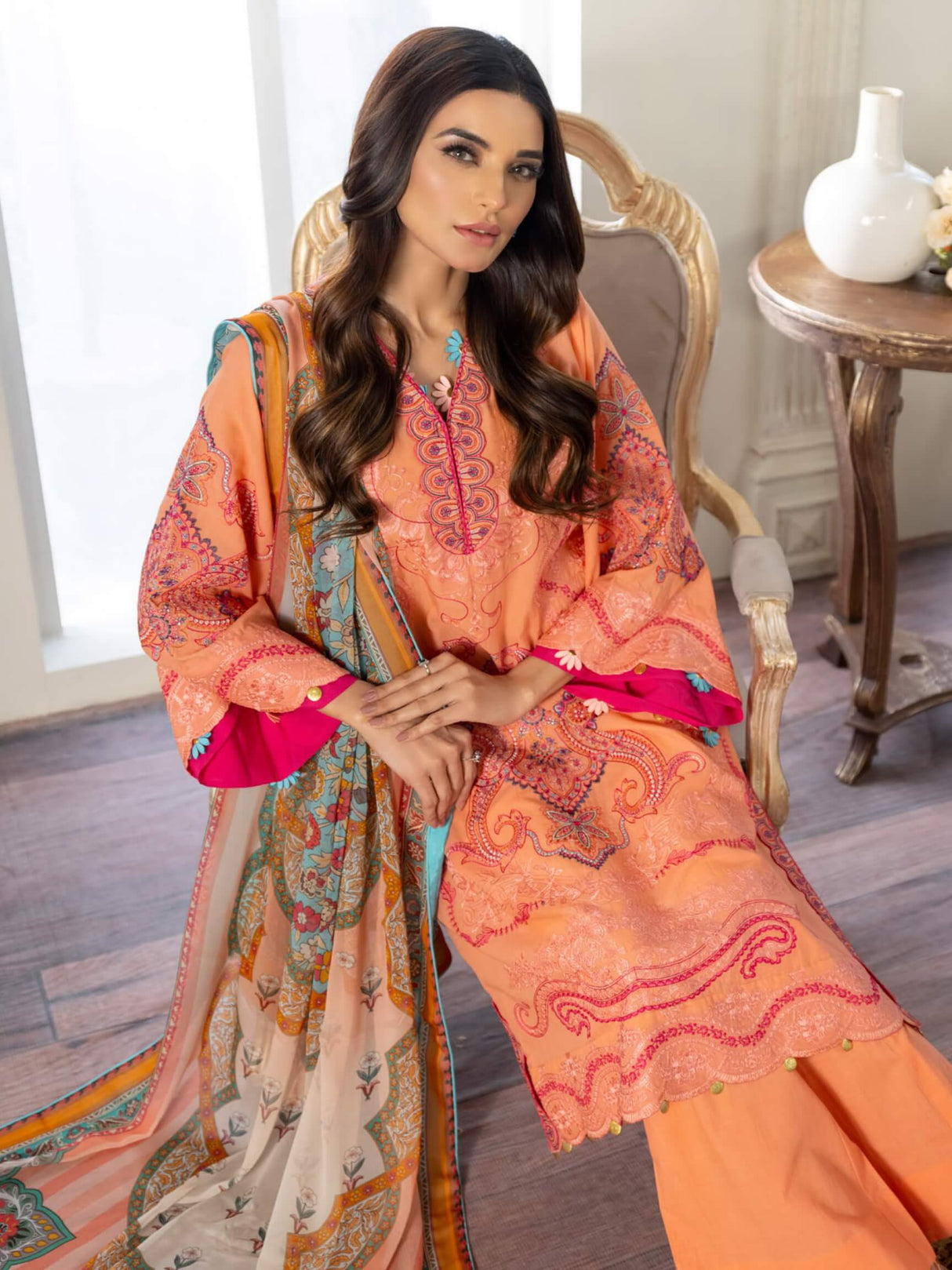 Maryum N Maria Embroidered Lawn 100% Original