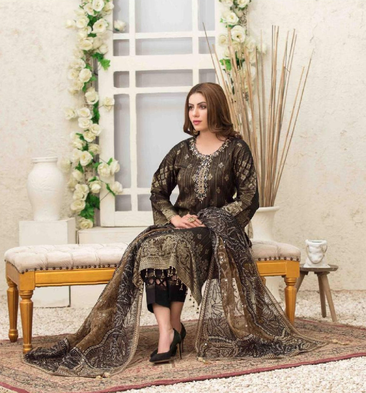 Giselle Printed And Embroidered Lawn Collection By Tawakkal 100% Original